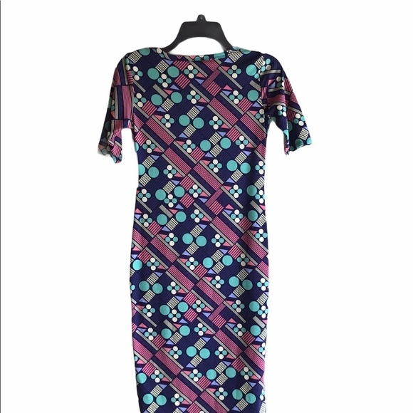 LuLaRoe Geometric Retro Print Boho Style Dress - Picture 2 of 5